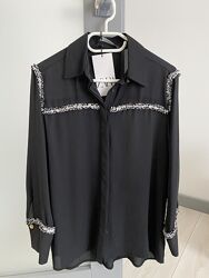 Шифонова сорочка Зара Zara 