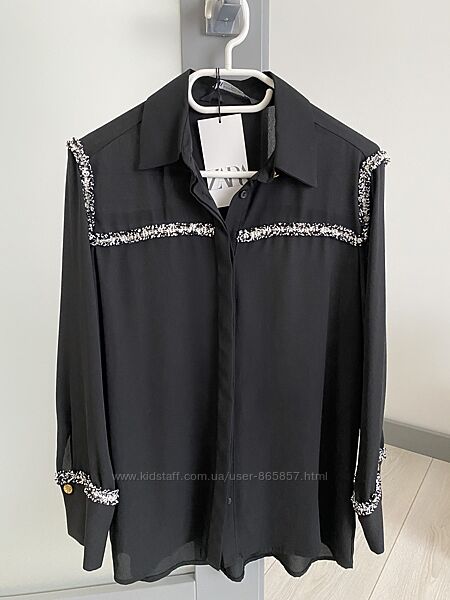 Шифонова сорочка Зара Zara 