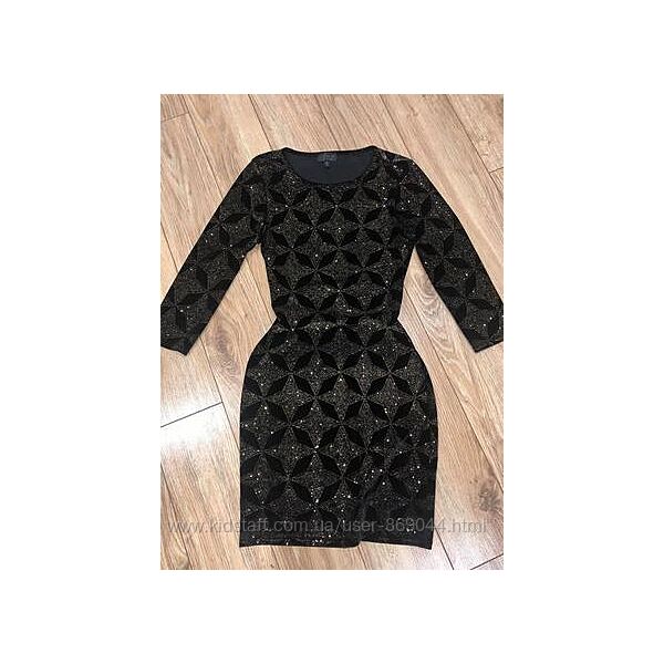 Ошатне плаття з оксамиту, з золотим напиленням topshop