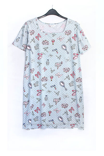 бавовняна ночнушка з дуже милим принтом 