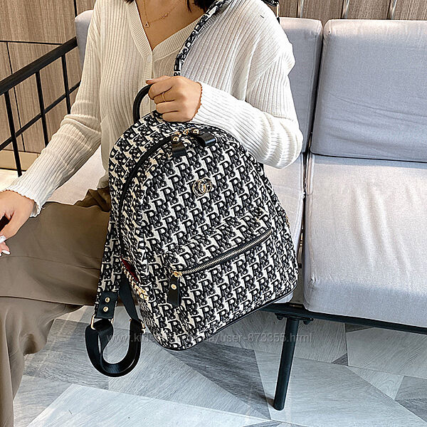 Рюкзак у стилі ретро з літерами 