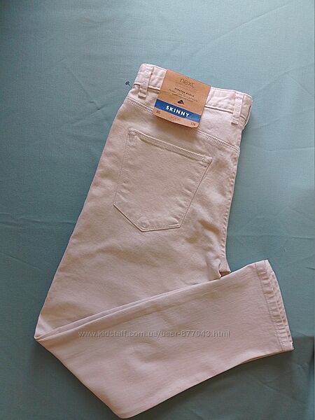 Джинси чоловічі скіні, кольору айворі. Бренд Next skinny jeans. Розмір 30S