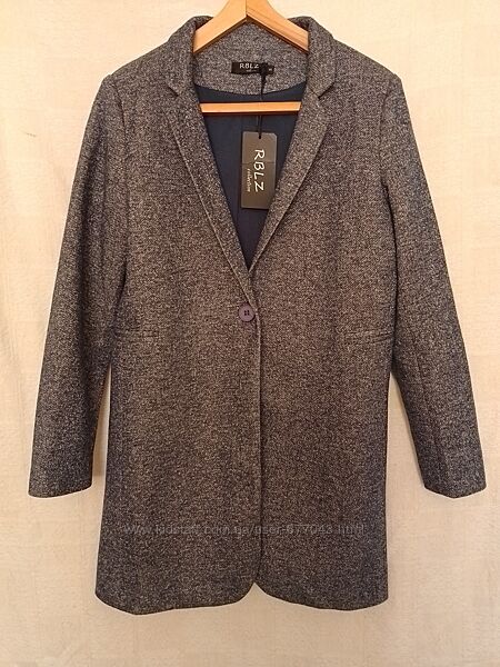 Жакет Піджак Блейзер жіночий сіро-синього кольору. Бренд Rebelz. Розмір S