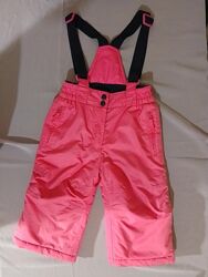 Напівкомбінезон штани дитячий зимовий для дівчинки розмір 92 kiki&koko