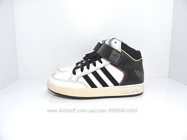 Дитячі шкіряні кеди кросівки хайтопи ADIDAS р. 37,5