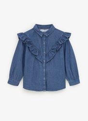  Джинсовая рубашка Zara 11-12 лет