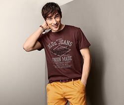Стильная качественная хлопковая мужская футболка от tcm Tchibo чибо, Герм