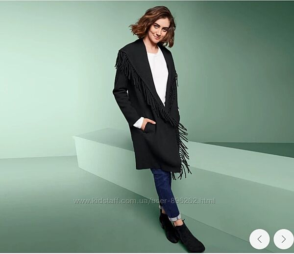 Стильное женское шерстяное пальто, кардиган от tcm Tchibo чибо, укр 54-58