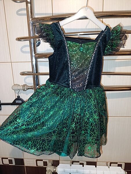 Карнавальний костюм відьмочка чародійка на хелловін 3-4 роки 98 104 см