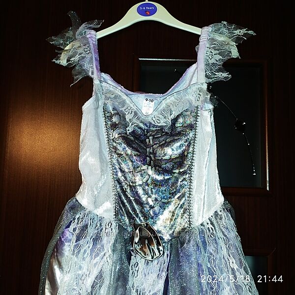 Карнавальна сукня відьмочка скелет хелловін 9-10 років 135-140 см зріст