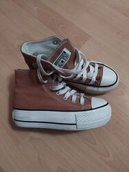 Кеди, кроссовки Converse Chuck Taylor All Star Lift Hi Wmn коричневий