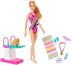 Кукла Барби игровой набор Чемпион по плаванью, Barbie Dreamhouse Adventures 