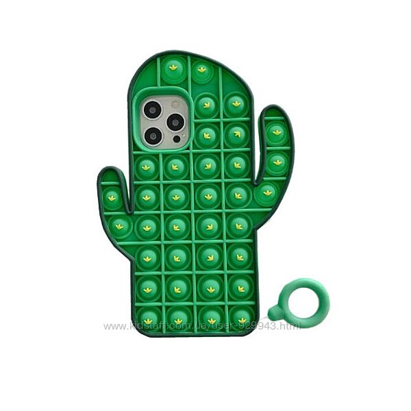 Чехол Bubble Wrap Cactus Pop It для iPhone 12 Pro Max