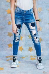 Джинси для дівчинки з улюбленими паєтками A-yugi Jeans