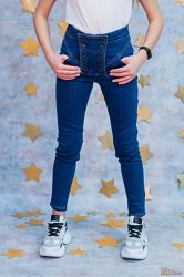 Джинси з двома рядами гудзиків замість блискавки A-yugi Jeans
