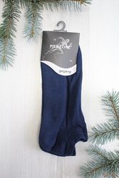 Шкарпетки чоловічі сині низькі з махровою стопою р.41-44 Pier Lone