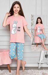 Піжама бриджіфутболка з кроликом Jam Bunny для підлітка Minimoon
