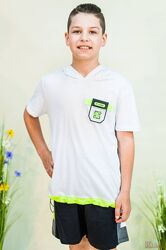 Комплект 2-ка футболка і шорти з яскравим декором для хлопчика Marions