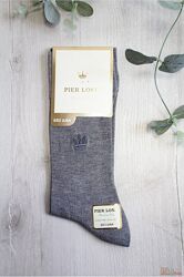 Шкарпетки однотонні сірі без шва р.41-44 для хлопчика Crown Pier Lone