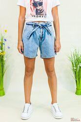 Шорти джинсові з поясом для дівчинки NK Unsea