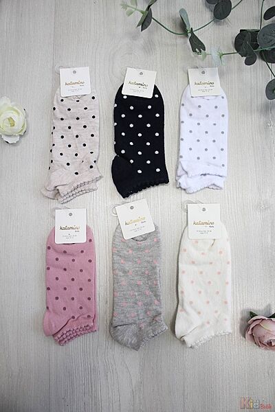 Шкарпетки низькі з горошинами для дівчинки 1-2 роки Katamino