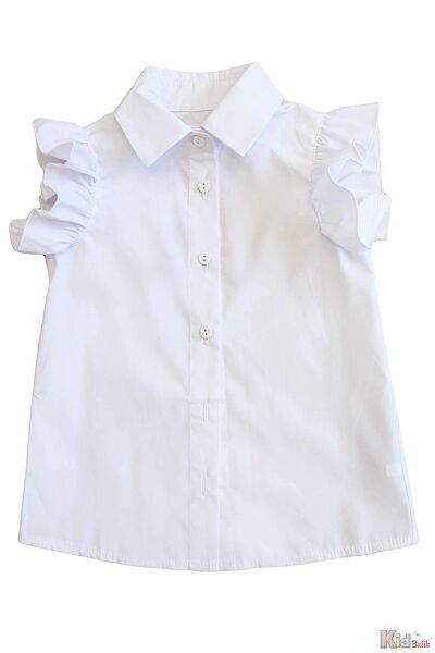 Блуза белого цвета для девочки Romashka