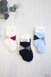 Шкарпетки 2 пари Ромбики-смужки для хлопчика 18-24 міс Katamino