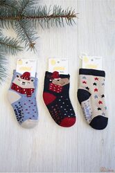 Шкарпетки махрові Скоро Новий рік для хлопчика 6-12 міс Arti