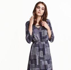 Платье  H&M Evr 34 из вискозной ткани