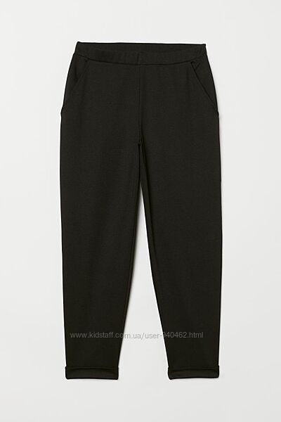 Укороченные трикотажные брюки  H&M, размер XS  