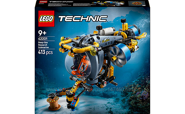 Lego Technic 42201 Глубоководная исследовательская лодка. В наличии