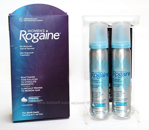 Womens Rogaine minoxidil 5 Foam Регейн миноксидил 5 в виде пены для женщин