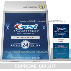 полоски отбеливающие Crest 3D White Whitestrips Supreme Bright США, ориг.