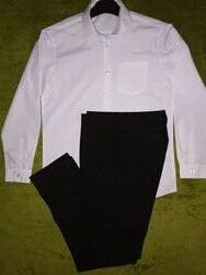 Нарядная белая рубашка и брюки M&S на 13-14лет р.164 В идеале 