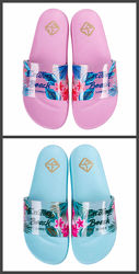 Шлепанцы сланцы тапочки женские летние CALYPSO р. 36-41 голубые и розовые