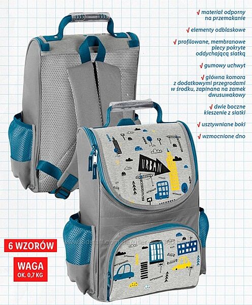 Польский ортопедический рюкзак для мальчика