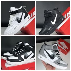 Кроссовки зимние, Nike air force, 41-46 размер, мех, новинка 