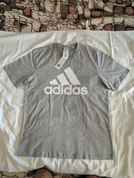 Футболка adidas Essentials Single Big Logo - серый ic9350