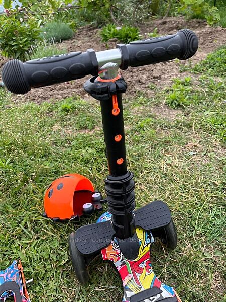 Самокат Best Scooter триколісний 5в1 сидіння, батьківська ручка