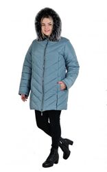 Женская зимняя куртка, модель Змейка. Размеры от 54 до 72