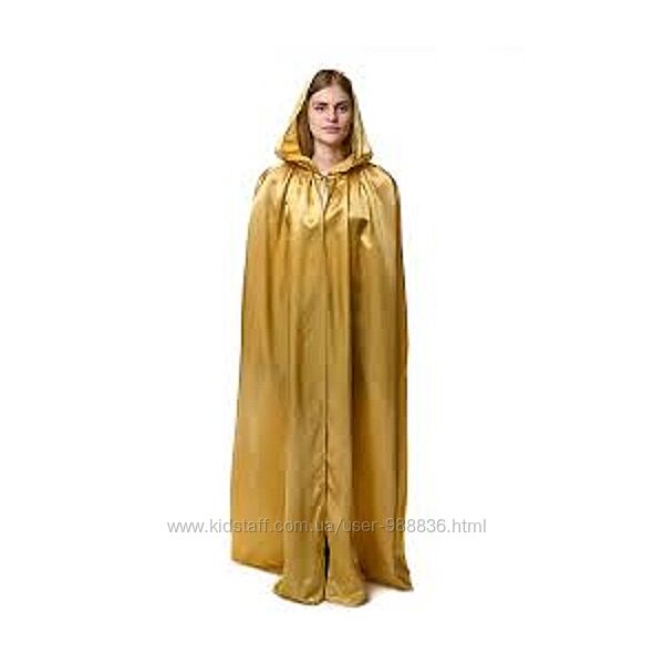Мантия плащ накидка золотая размер One Size