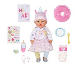 Кукла baby born, magic girl, baby born Emma, zapf, беби борн, единорог 