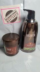 Маска для волос И шампунь для волос с аргановым маслом Clever argan oil