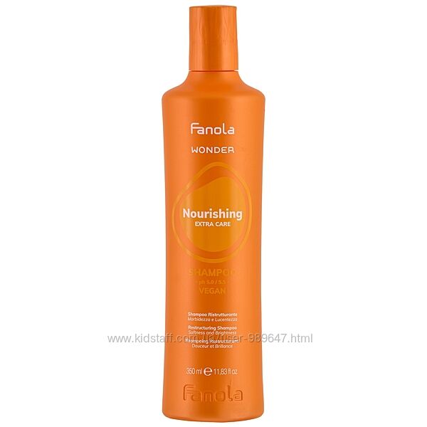 350 мл Fanola Wonder Nourishing - Відновлюючий шампунь маленький