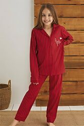 Пижама девочкам на пуговицах