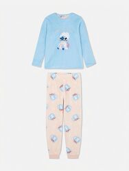 Тепла флісова піжама дівчатам зі Стічем Примарк 