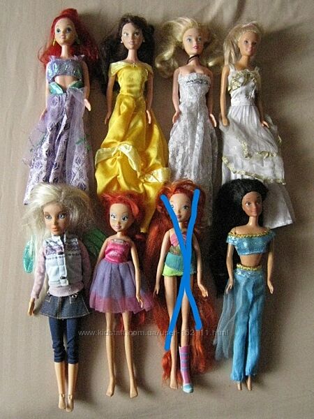 Кукли 51 шт WINX, Simba toys, Bratz, Барбі та інші.