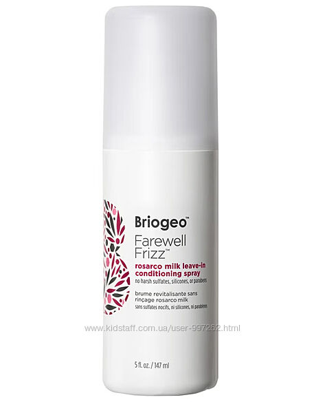 Briogeo Farewell Frizz Rosarco Milk незмивний кондиціонер, 147 мл