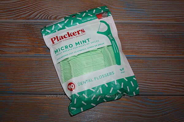 Plackers Mint Dental Floss Picks флосс-зубочистки 90 , 150 штук