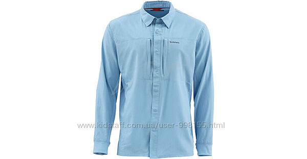 Мужская рубашка Simms Intruder BiComp Shirt UPF 30 Snap Front Long Sleeve